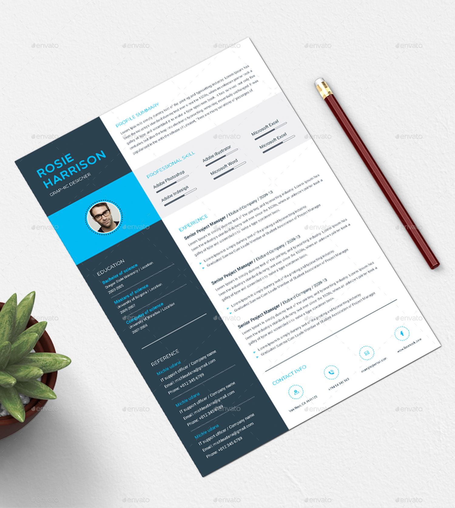 Curriculum Vitae by ResumeDeviser | GraphicRiver